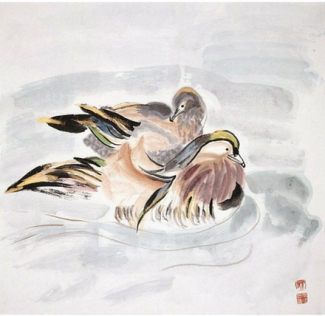 Liebespaar, 1995, 68 x 68 cm